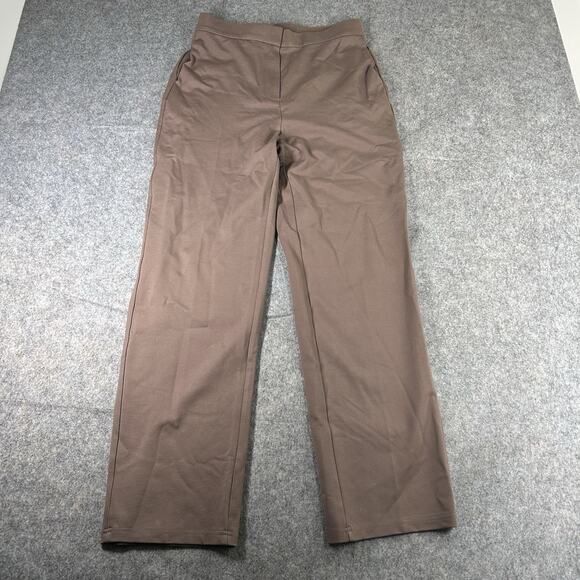 OGL Pants Womens Medium Brown Straight Leg Career Minimalist Capsule - Picture 1 of 9